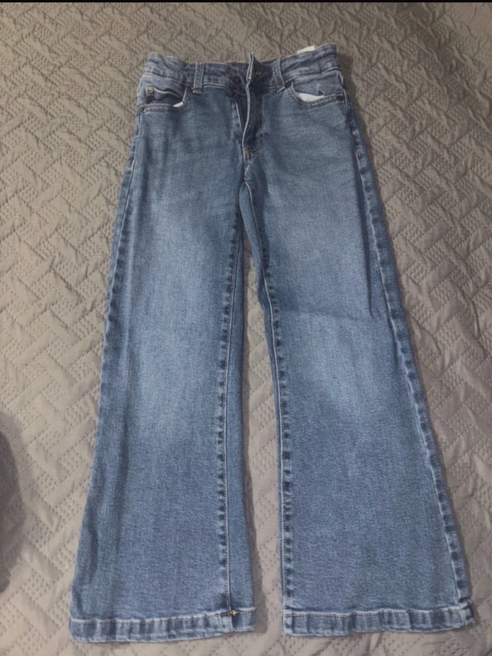 Maurices Kids Wide-Leg Jeans in Light Blue Denim